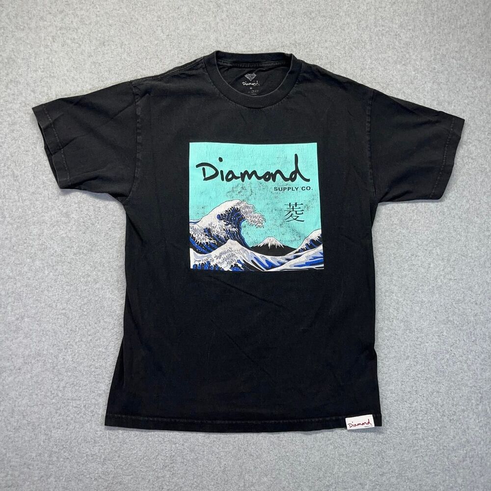 Diamond Supply Co. T-Shirt Men’s Medium Black Graphic Short Sleeve
